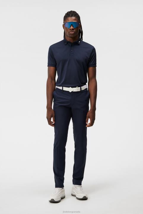 Cornell Polo Navy Men J.Lindeberg Clothing 66XF16 - Image 3