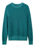 Coy Summer Structure Sweater Deep Lake Men J.Lindeberg Clothing 66XF2354 - Image 4