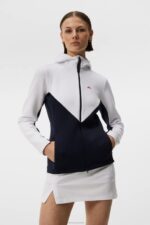 Crystal Hood Navy Women J.Lindeberg Clothing 66XF1869
