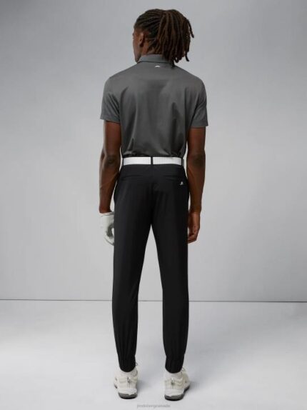 Cuff Jogger Pant Black Men J.Lindeberg Clothing 66XF2184