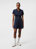 Dagmar Dress Navy Women J.Lindeberg Clothing 66XF1635 - Image 3