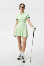 Dagmar Dress Patina Green Women J.Lindeberg Clothing 66XF1636 - Image 3