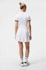 Dagmar Dress White Women J.Lindeberg Clothing 66XF1634 - Image 2