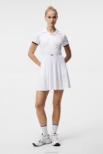 Dagmar Dress White Women J.Lindeberg Clothing 66XF1634 - Image 3