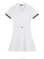 Dagmar Dress White Women J.Lindeberg Clothing 66XF1634 - Image 6