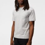 Dale Diamond Patch T-shirt Light Grey Melange Men J.Lindeberg Clothing 66XF980