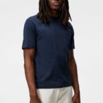 Dale Diamond Patch T-shirt Navy Men J.Lindeberg Clothing 66XF981