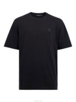 Dale Logo Patch T-shirt Black Men J.Lindeberg Clothing 66XF2159 - Image 4