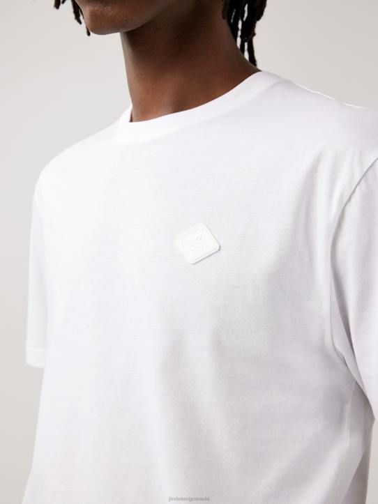 Dale Logo Patch T-shirt White Men J.Lindeberg Clothing 66XF2160 - Image 3