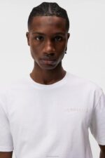 Dale Seasonal Print T-shirt White Men J.Lindeberg Clothing 66XF942 - Image 4