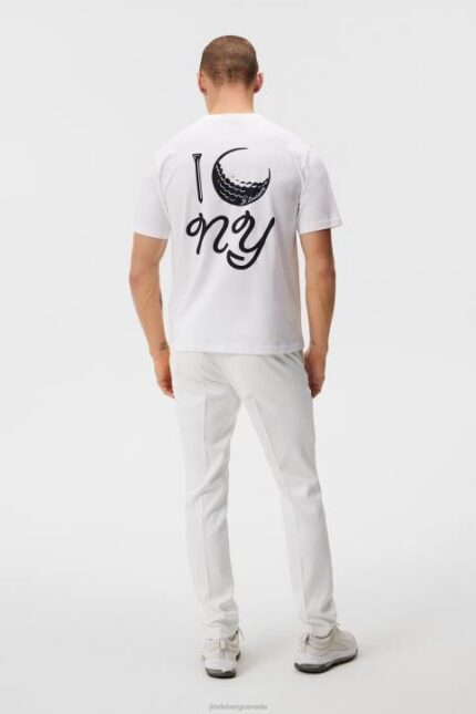 Dale T-shirt White Men J.Lindeberg Clothing 66XF187