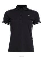 Damai Golf Polo Black Women J.Lindeberg Clothing 66XF2607 - Image 5