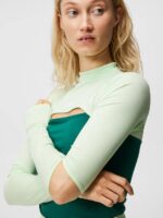Danielle Top Patina Green Women J.Lindeberg Clothing 66XF1528 - Image 4