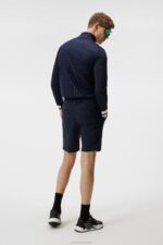 Danny Debossed Mid Layer Navy Men J.Lindeberg Clothing 66XF629 - Image 2