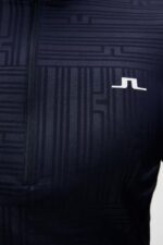 Danny Debossed Mid Layer Navy Men J.Lindeberg Clothing 66XF629 - Image 5