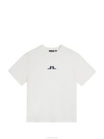 Darcy Logo Tee Cloud White Men J.Lindeberg Clothing 66XF969 - Image 4