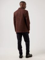 David Houndstooth Blazer Circle Orange Men J.Lindeberg Clothing 66XF2570 - Image 2