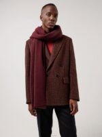 David Houndstooth Blazer Circle Orange Men J.Lindeberg Clothing 66XF2570