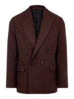 David Houndstooth Blazer Circle Orange Men J.Lindeberg Clothing 66XF2570 - Image 5