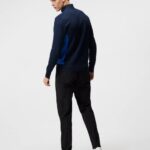 Davis Knitted Sweater Navy Men J.Lindeberg Clothing 66XF595