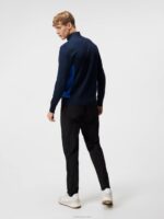 Davis Knitted Sweater Navy Men J.Lindeberg Clothing 66XF595