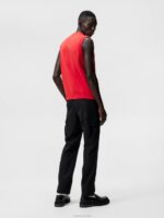 Davis Knitted Vest Fiery Red Men J.Lindeberg Clothing 66XF593 - Image 2
