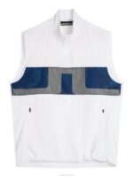 Dean Vest White Men J.Lindeberg Clothing 66XF700 - Image 4