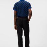Deklan Jacquard Polo Navy Men J.Lindeberg Clothing 66XF959