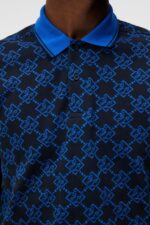 Deklan Jacquard Polo Navy Men J.Lindeberg Clothing 66XF959 - Image 4