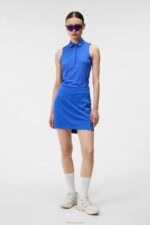Dena Polo Dazzling Blue Women J.Lindeberg Clothing 66XF1353 - Image 2