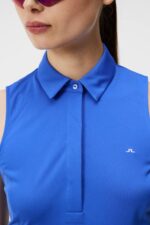 Dena Polo Dazzling Blue Women J.Lindeberg Clothing 66XF1353 - Image 3