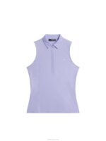 Dena Polo Sweet Lavender Women J.Lindeberg Clothing 66XF1355 - Image 4