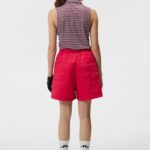 Dena Print Polo Micro Bridge Rose Red Women J.Lindeberg Clothing 66XF1356