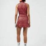 Dena Print Sleeveless Golf Top Faded Rose Animal Women J.Lindeberg Clothing 66XF2622