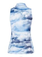 Dena Printed Golf Polo Cloud Blue Print Women J.Lindeberg Clothing 66XF2649 - Image 2