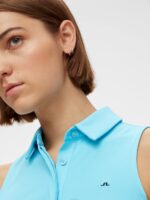 Dena Sleeveless Golf Top Beach Blue Women J.Lindeberg Clothing 66XF2650 - Image 2