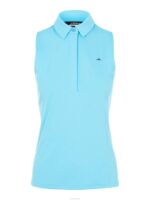 Dena Sleeveless Golf Top Beach Blue Women J.Lindeberg Clothing 66XF2650 - Image 4