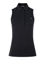 Dena Sleeveless Golf Top Black Women J.Lindeberg Clothing 66XF2626 - Image 4