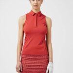 Dena Sleeveless Golf Top Ketchup Women J.Lindeberg Clothing 66XF2624