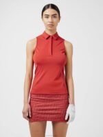 Dena Sleeveless Golf Top Ketchup Women J.Lindeberg Clothing 66XF2624