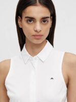 Dena Sleeveless Golf Top White Women J.Lindeberg Clothing 66XF2651 - Image 2