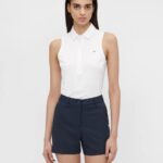 Dena Sleeveless Golf Top White Women J.Lindeberg Clothing 66XF2651