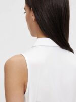 Dena Sleeveless Golf Top White Women J.Lindeberg Clothing 66XF2651 - Image 3