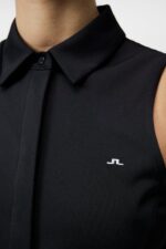 Dena Sleeveless Top Black Women J.Lindeberg Clothing 66XF1435 - Image 4