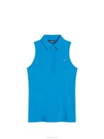 Dena Sleeveless Top Brilliant Blue Women J.Lindeberg Clothing 66XF1440 - Image 4