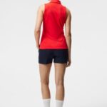 Dena Sleeveless Top Fiery Red Women J.Lindeberg Clothing 66XF1436