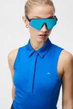 Dena Sleeveless Top Lapis Blue Women J.Lindeberg Clothing 66XF1438 - Image 3