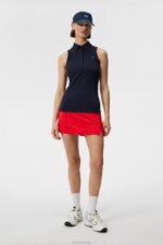 Dena Sleeveless Top Navy Women J.Lindeberg Clothing 66XF1434 - Image 2