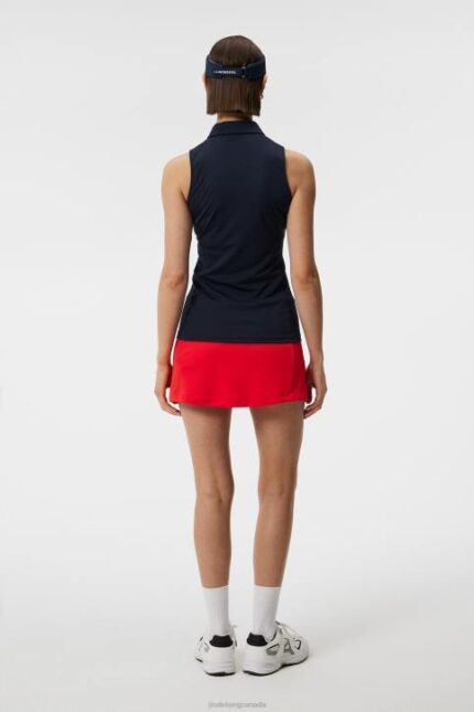 Dena Sleeveless Top Navy Women J.Lindeberg Clothing 66XF1434
