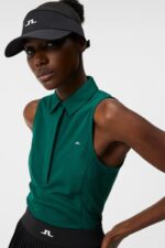 Dena Sleeveless Top Rain Forest Women J.Lindeberg Clothing 66XF1441 - Image 3